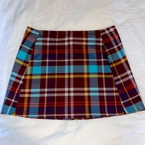 Urban Outfitters Plaid Mini Skirt Multicolor